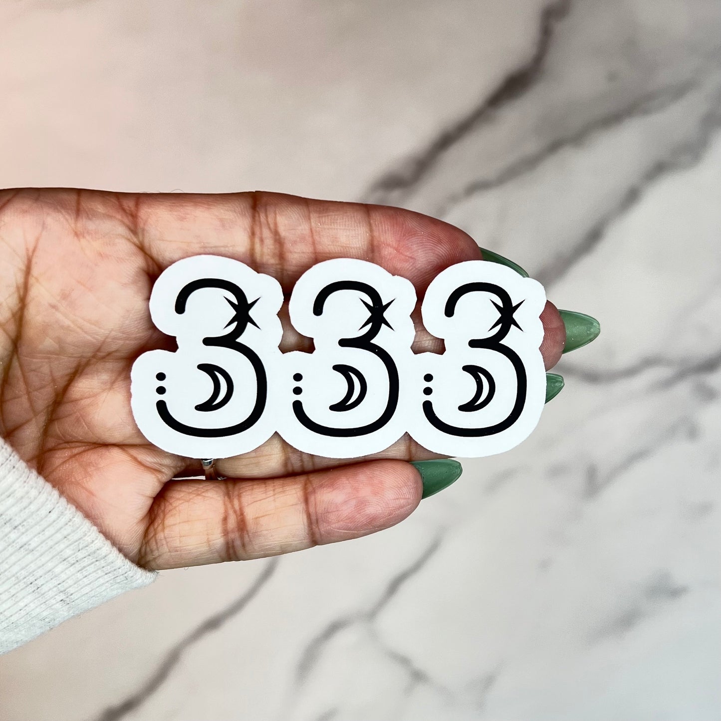 Angel Numbers Vinyl Sticker: Witchy Tarot Sign Meaning (3in x 1.9in)