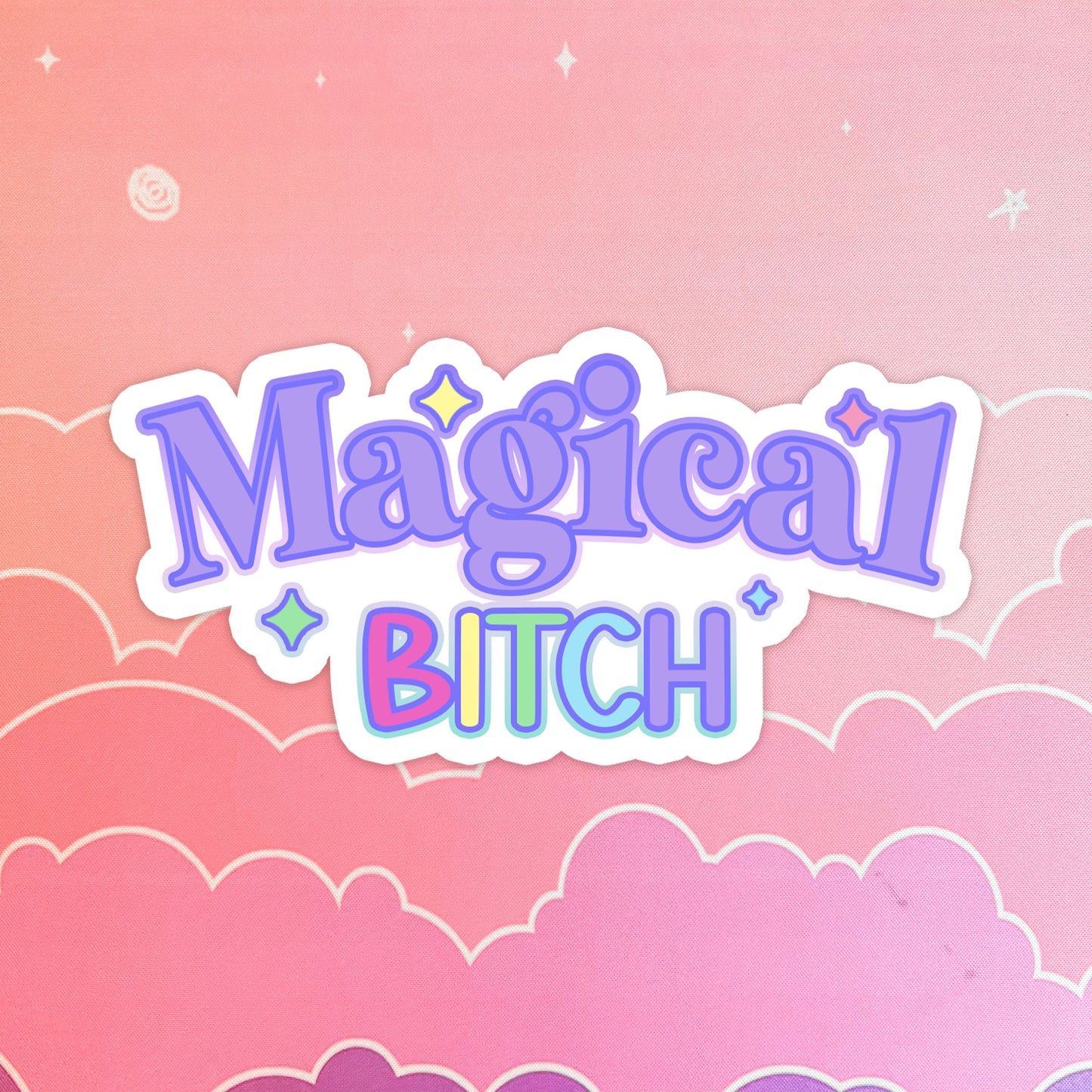 Magical Bitch, Booktok, Kindle sticker, Bookish, Book lover gift, Girly Cute Sticker