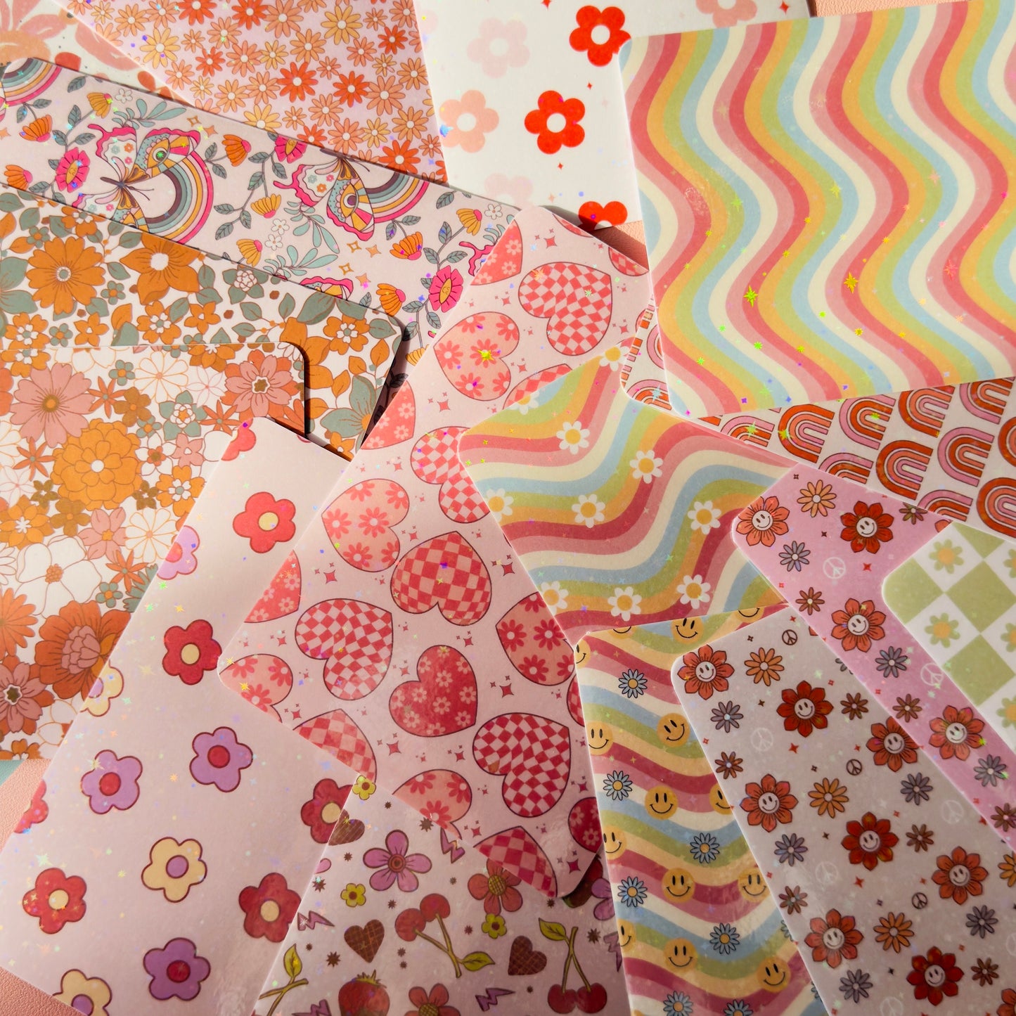 Pink Floral Kindle Paperwhite Insert: Laminated Cardstock (11th Gen)