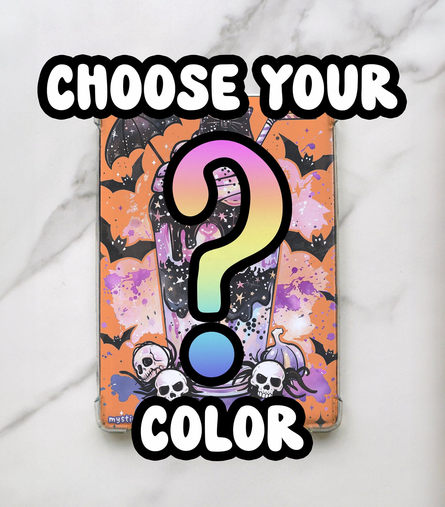 Spooky Gothic Kindle Insert: Holographic Cardstock, Reading Accessories