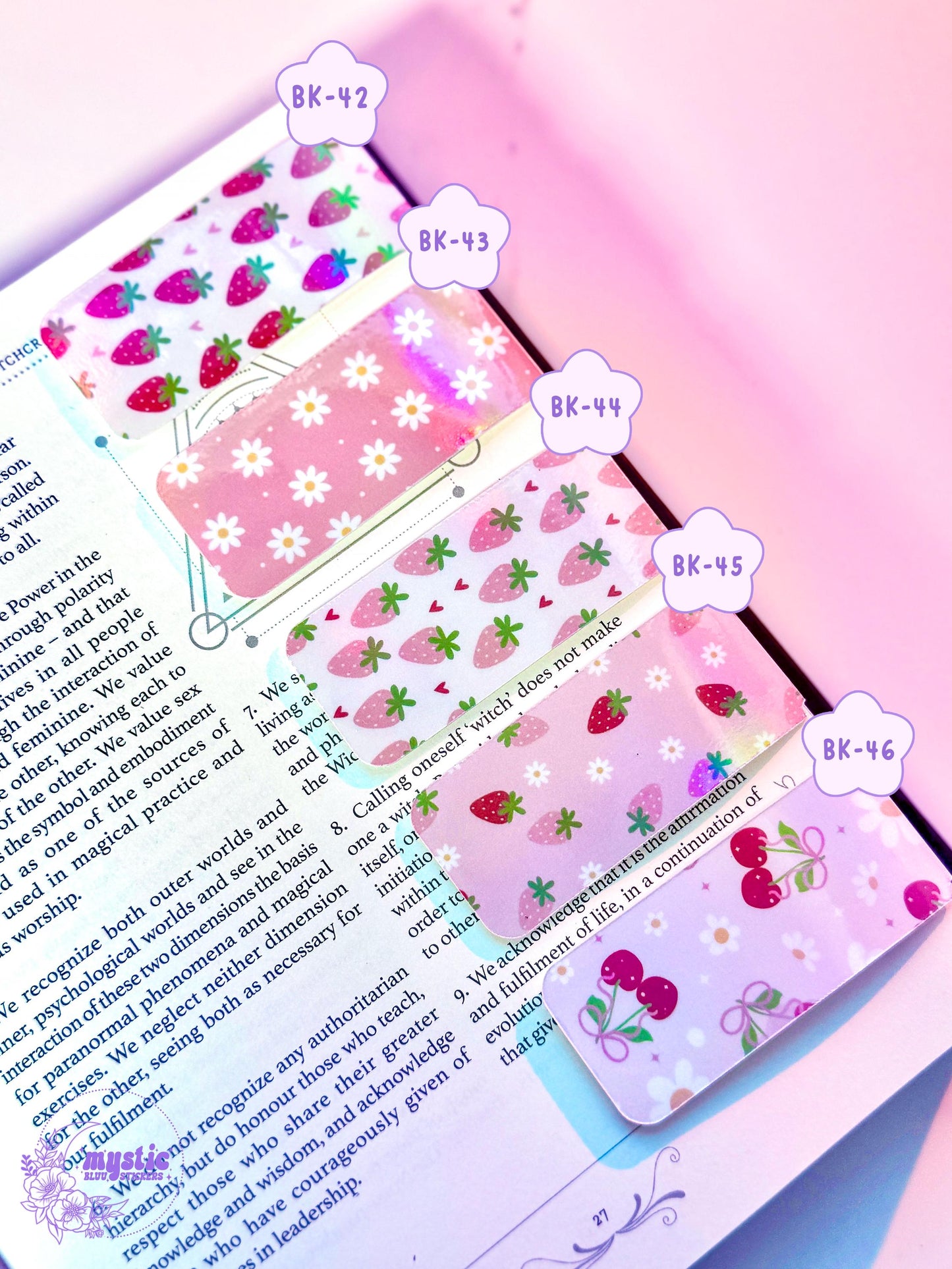 Holographic Magnetic Bookmark: Booktok Reader Gift