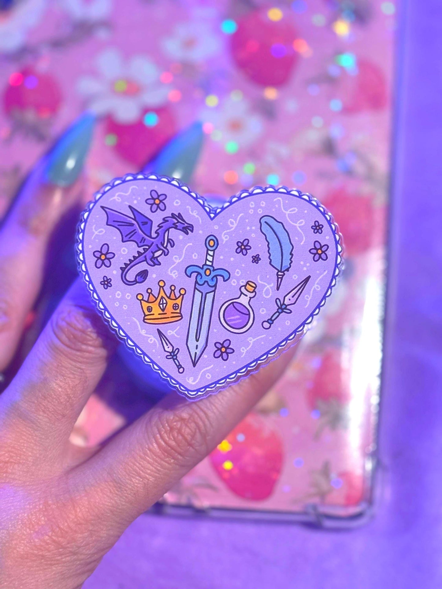 Fantasy Dragon Kindle Grip: Magsafe Phone, Tablet & iPad Holder