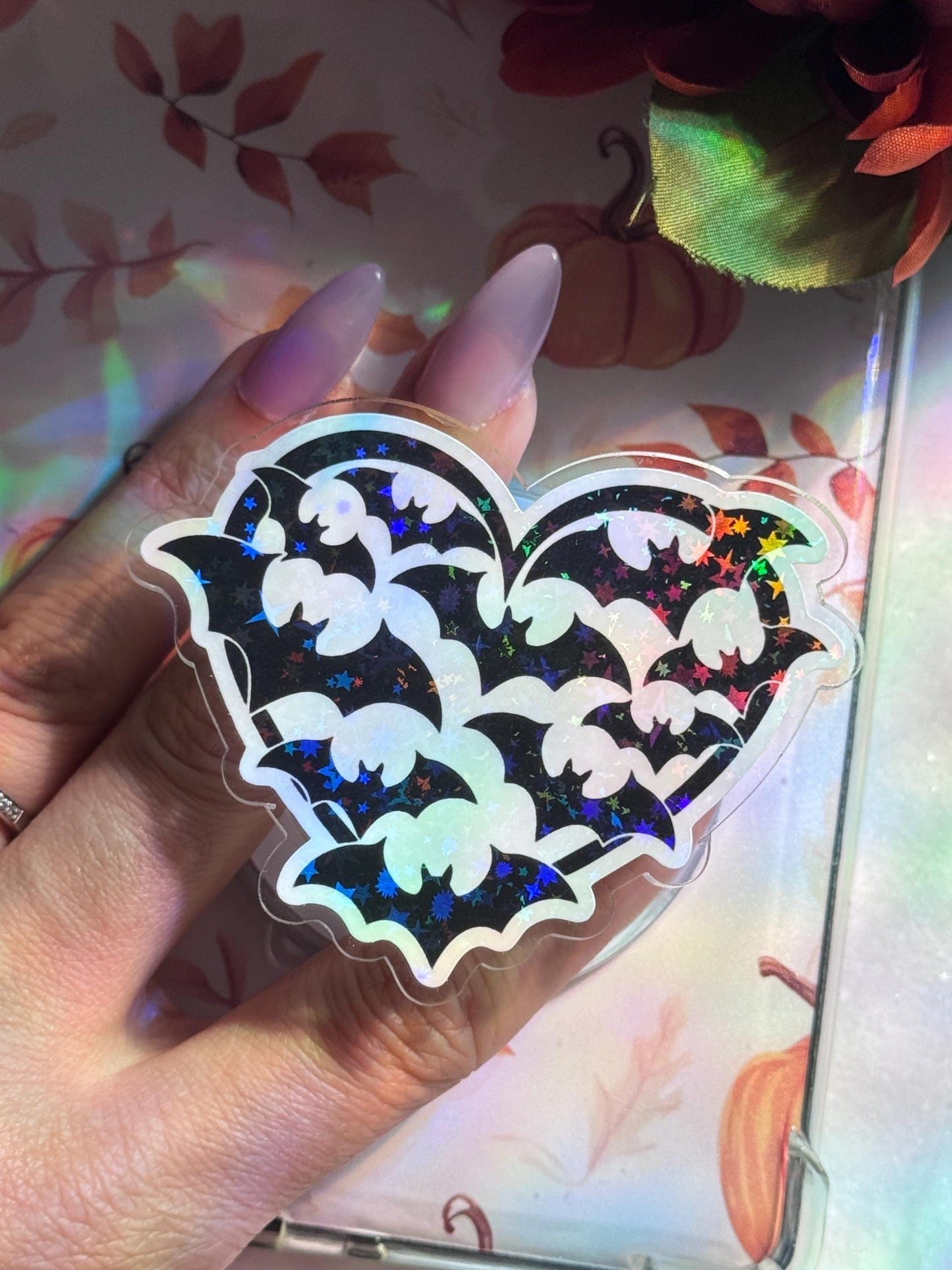 Bat Swarm Kindle Grip β MagSafe Phone & Tablet Stand Holographic or Matte