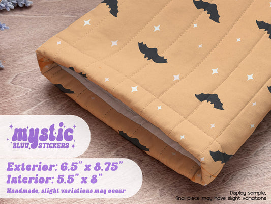 Bat Kindle Sleeve - Minimal Quilted Padded E-Reader & iPad Mini Case