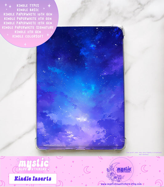 Blue Sky Kindle Insert For Clear Case