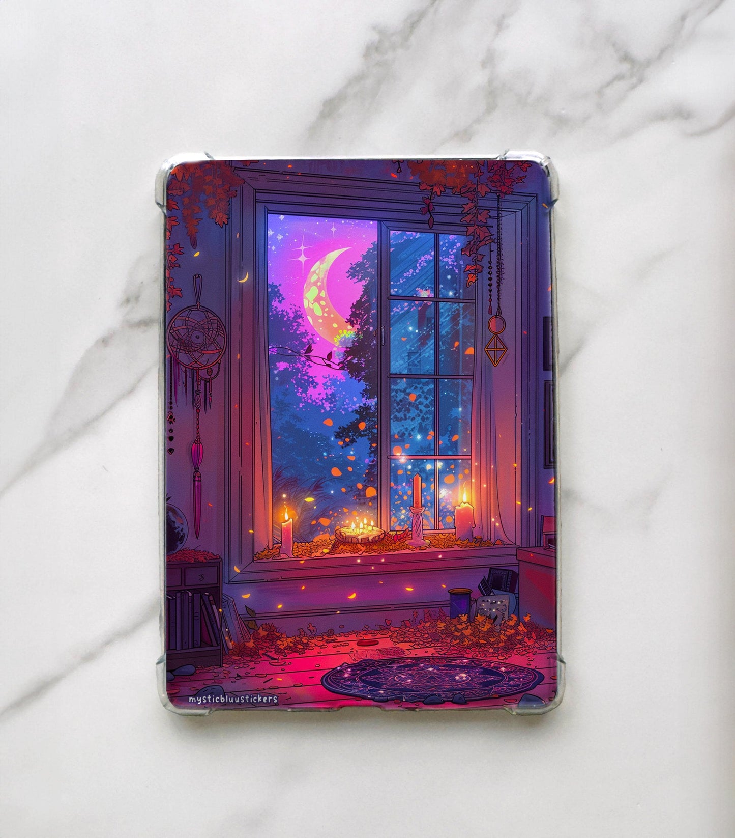 Cozy Mystical  Moon in The Window Kindle Insert For Clear Case
