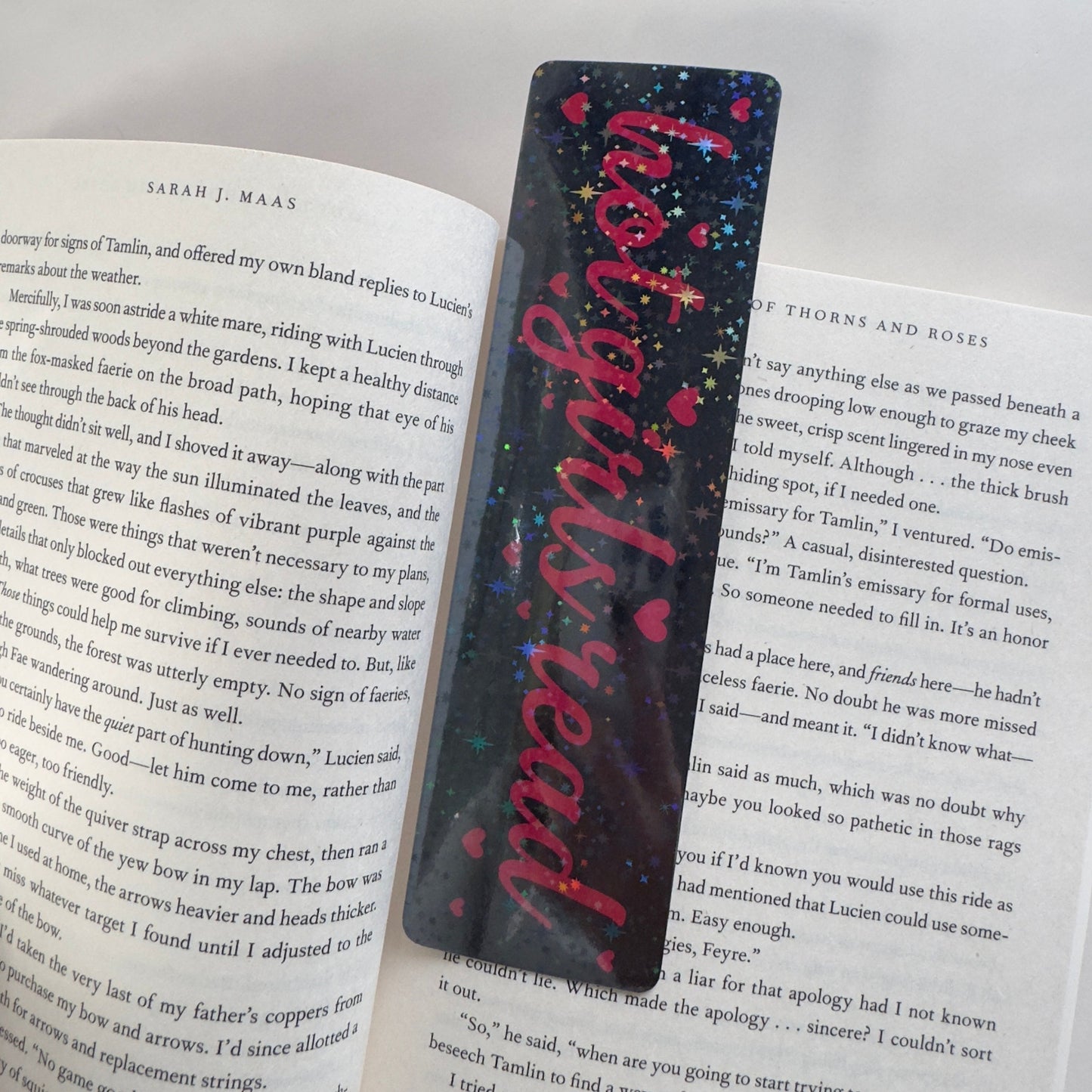Black Holographic Hot Girls Read Bookmark