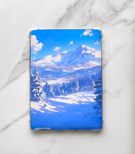 Snow Mountain Kindle Insert For Clear Case