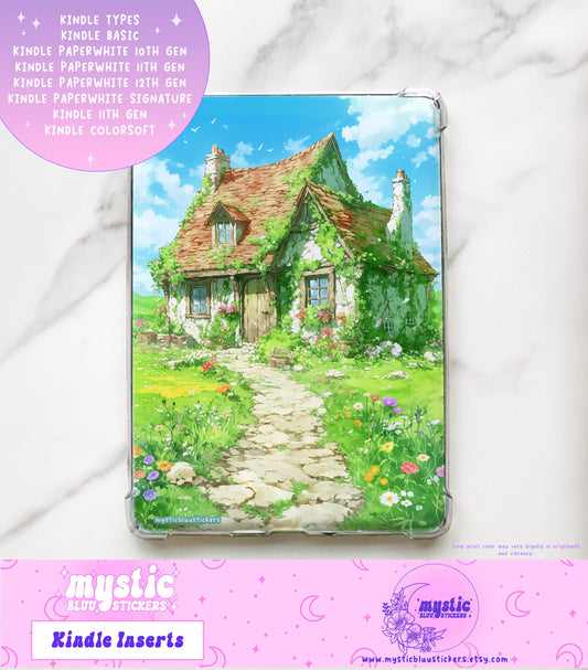 Cottage House Kindle Insert For Clear Case