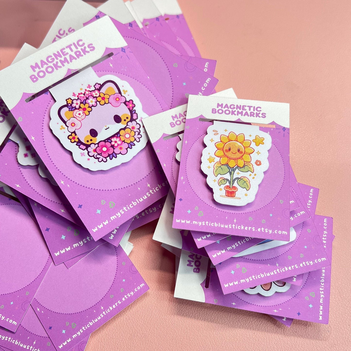 Cute Dog Sitting On Books Magnetic Bookmark