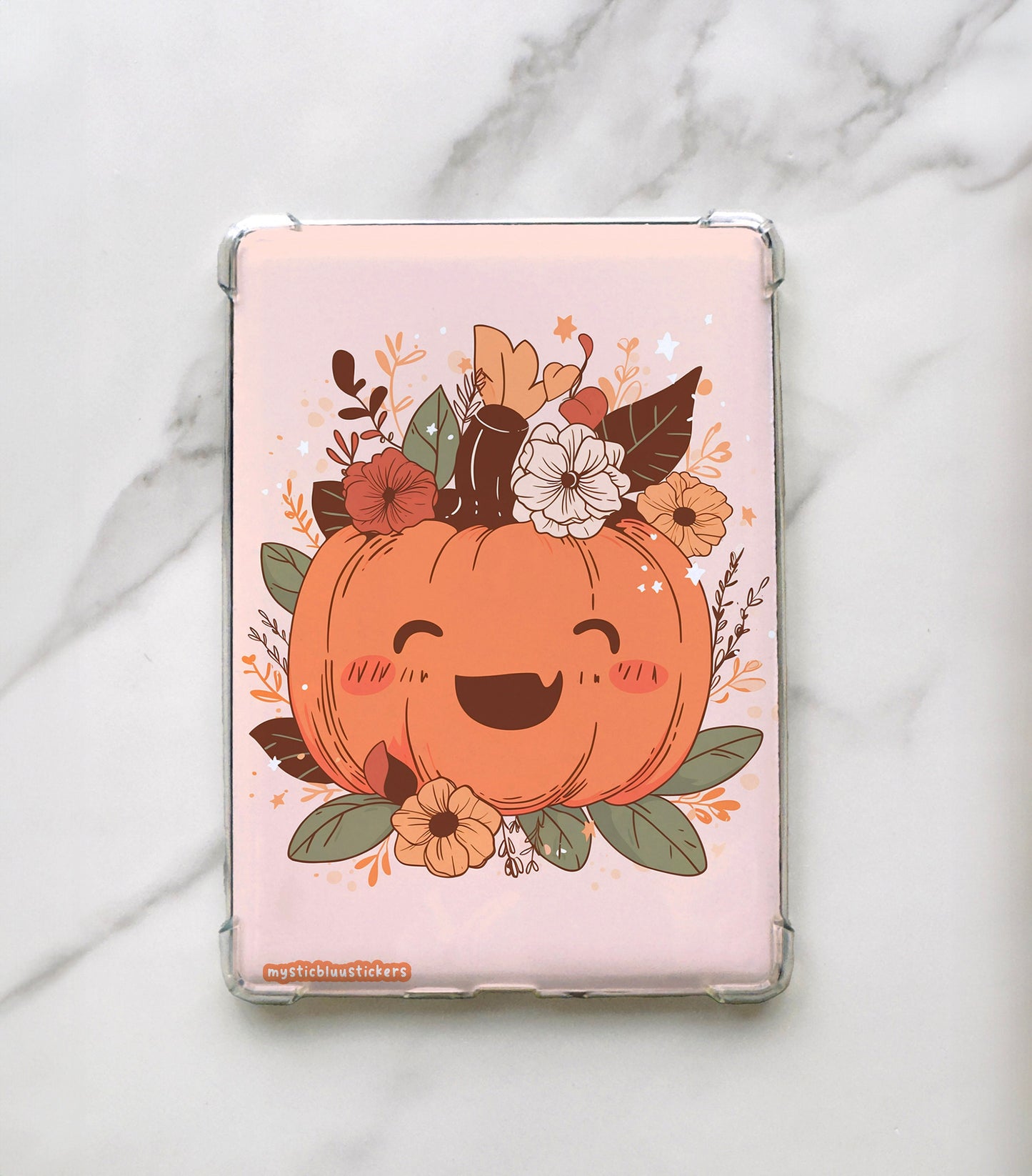 Kawaii Pumpkin Kindle Insert For Clear Case