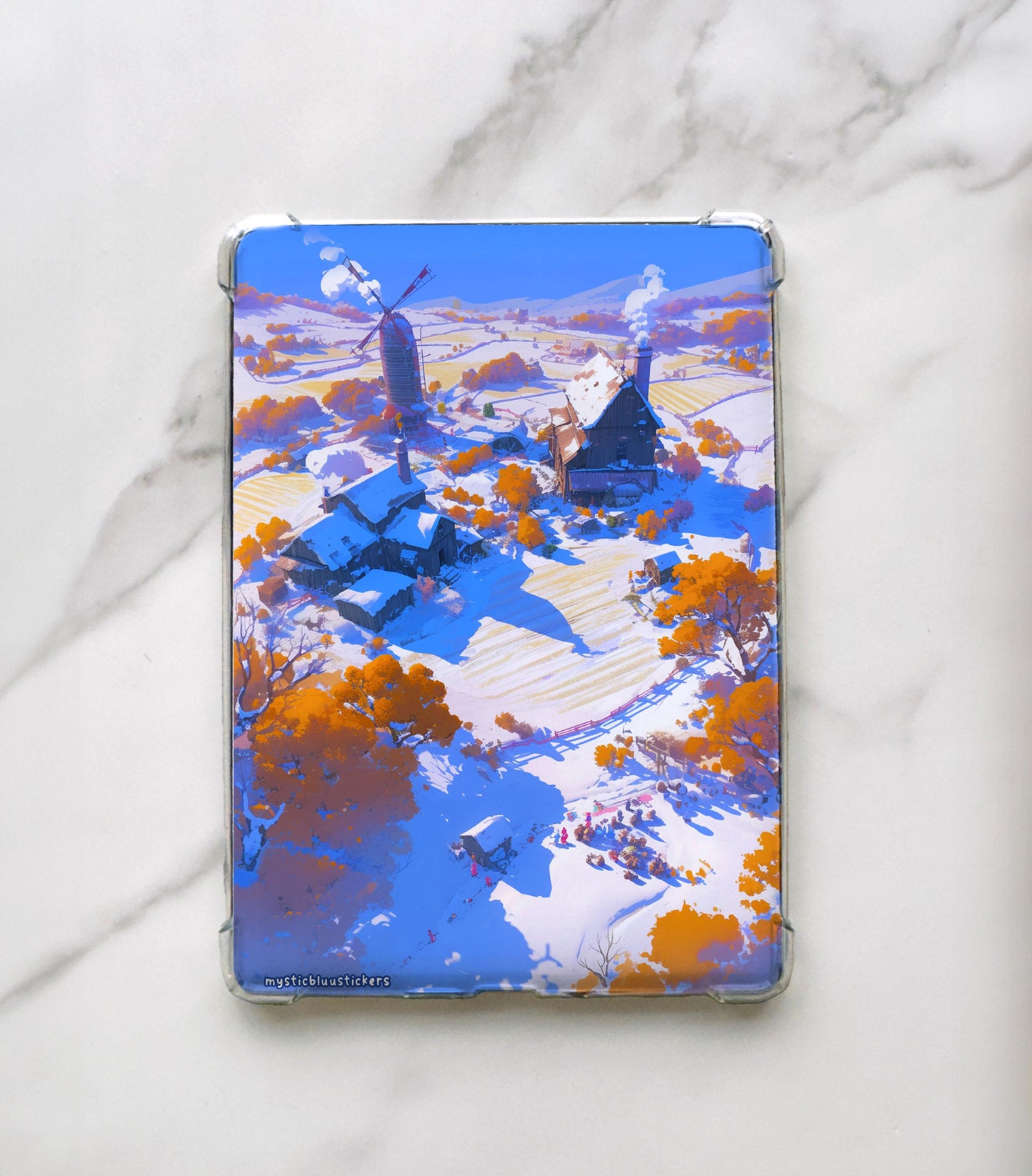 Snow Mountain Kindle Insert For Clear Case