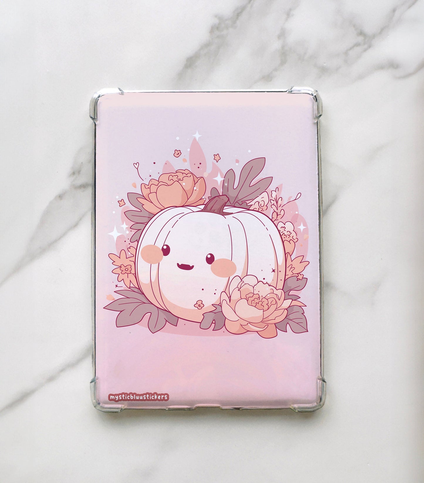 Kawaii Pumpkin Kindle Insert For Clear Case
