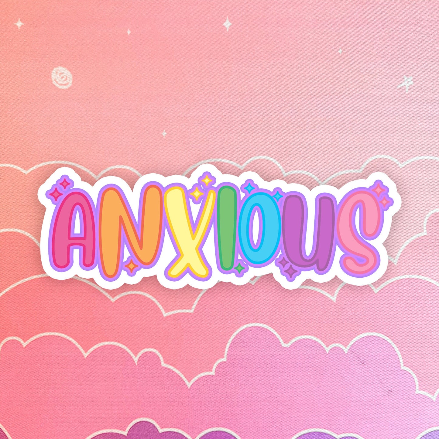 Rainbow Anxious Sticker