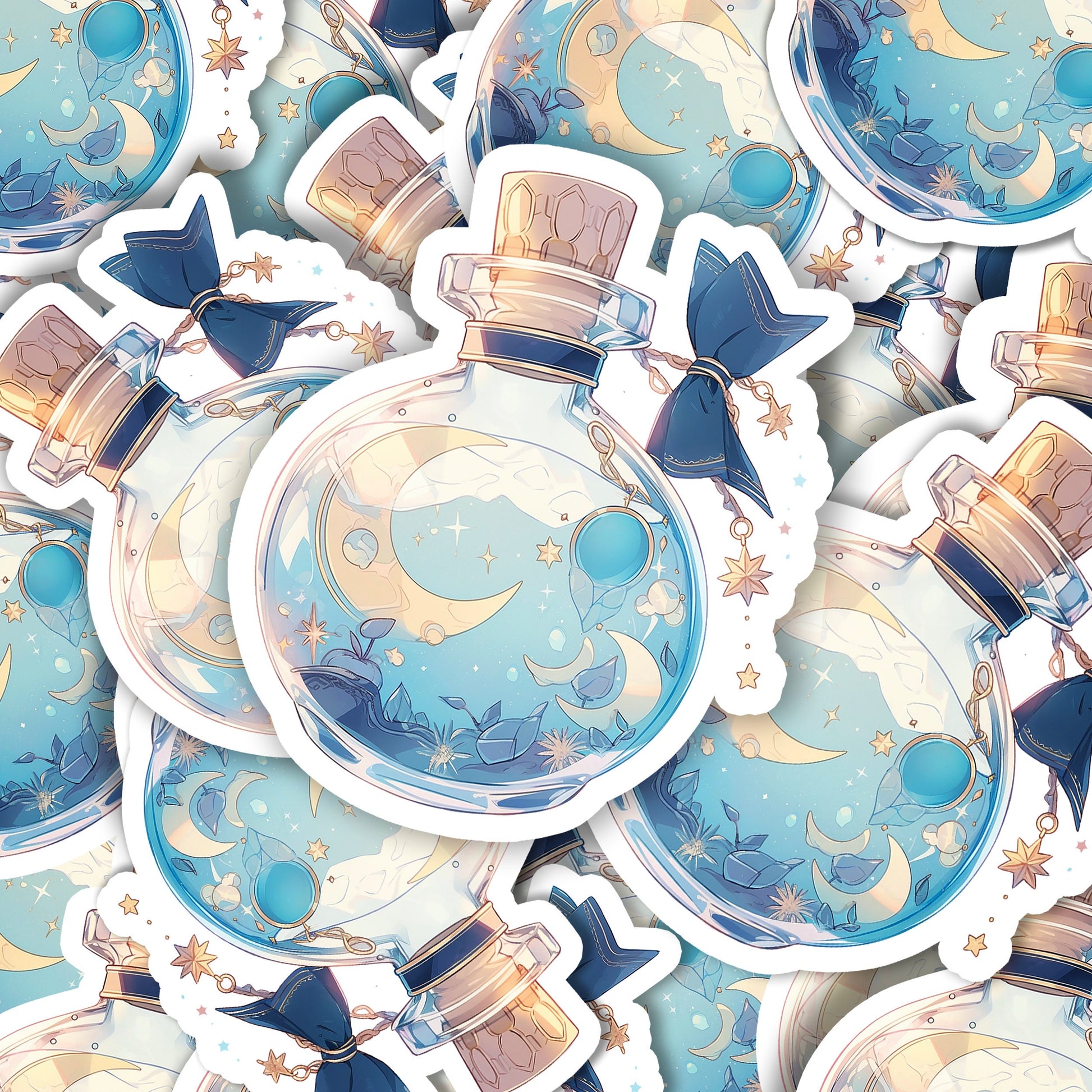 Moon Water Potion Sticker | Witchy Apothecary Decor