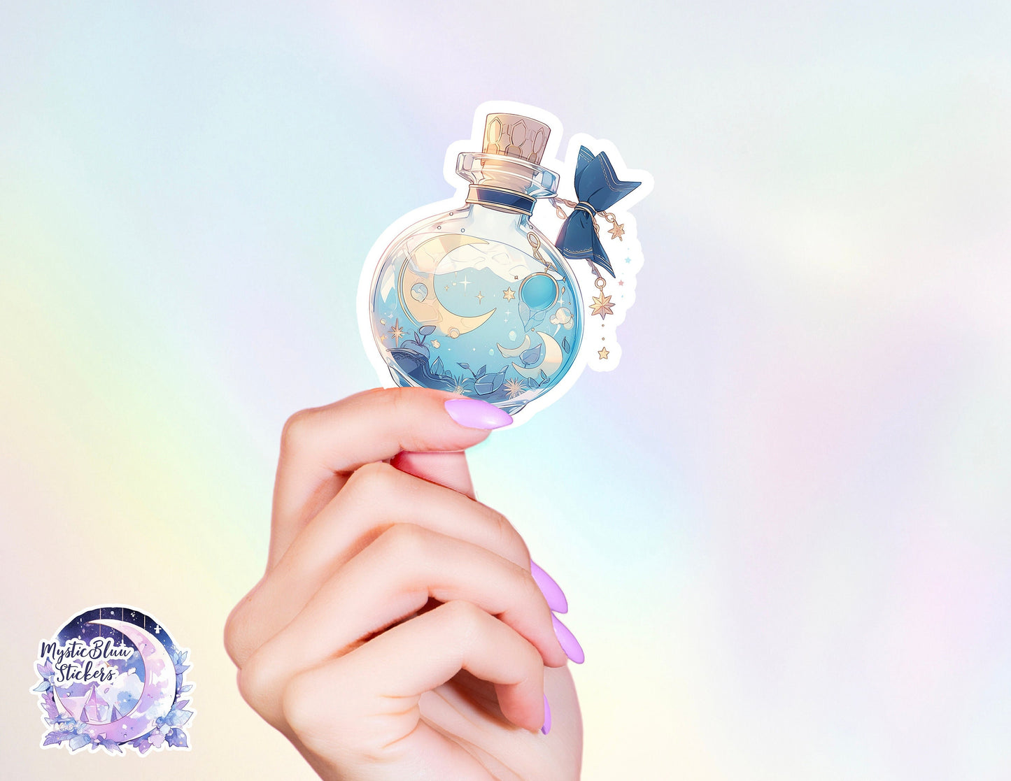 Moon Water Potion Sticker | Witchy Apothecary Decor