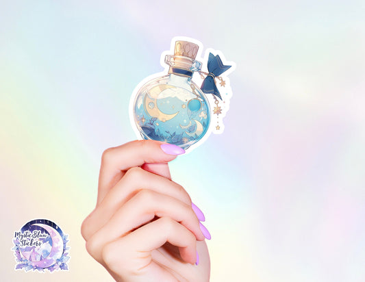 Moon Water Potion Sticker | Witchy Apothecary Decor