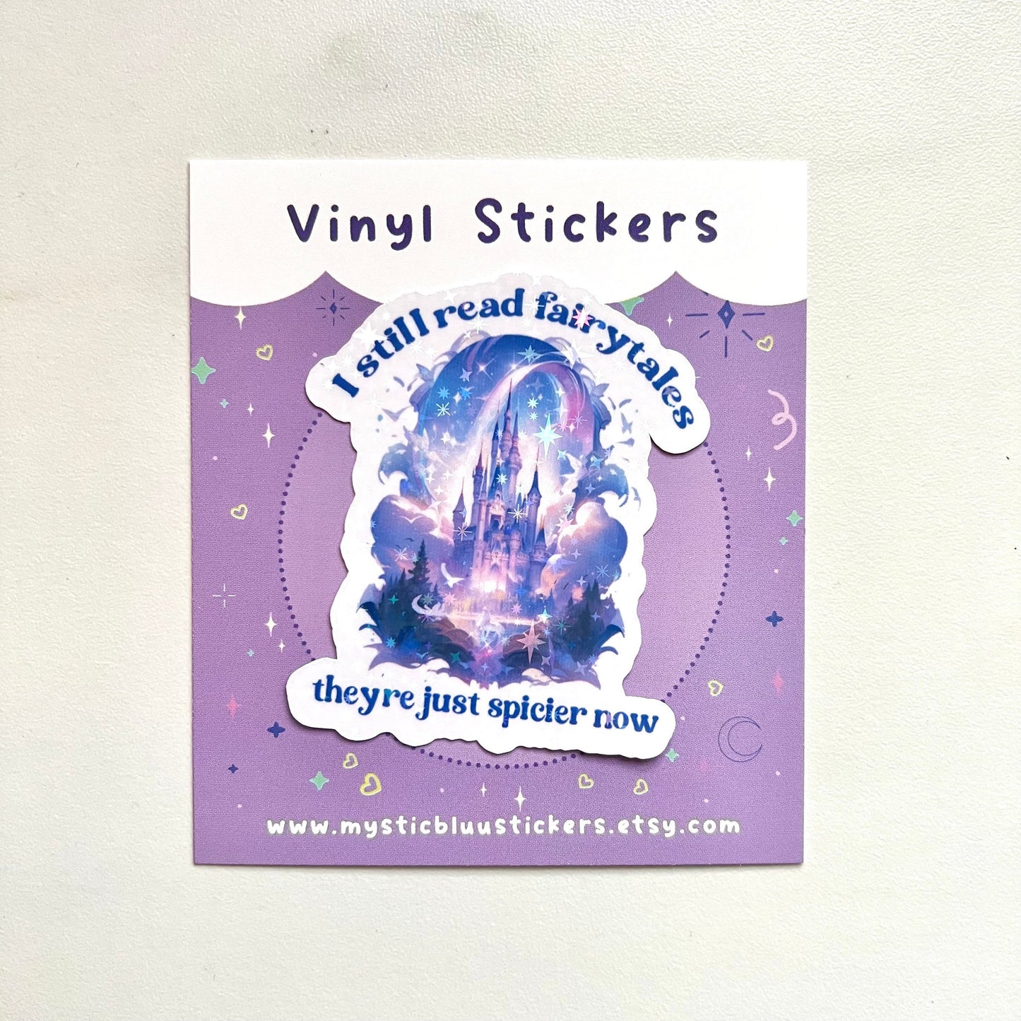Spicier Fairytales Holographic Sticker: Dark Romance Booktok