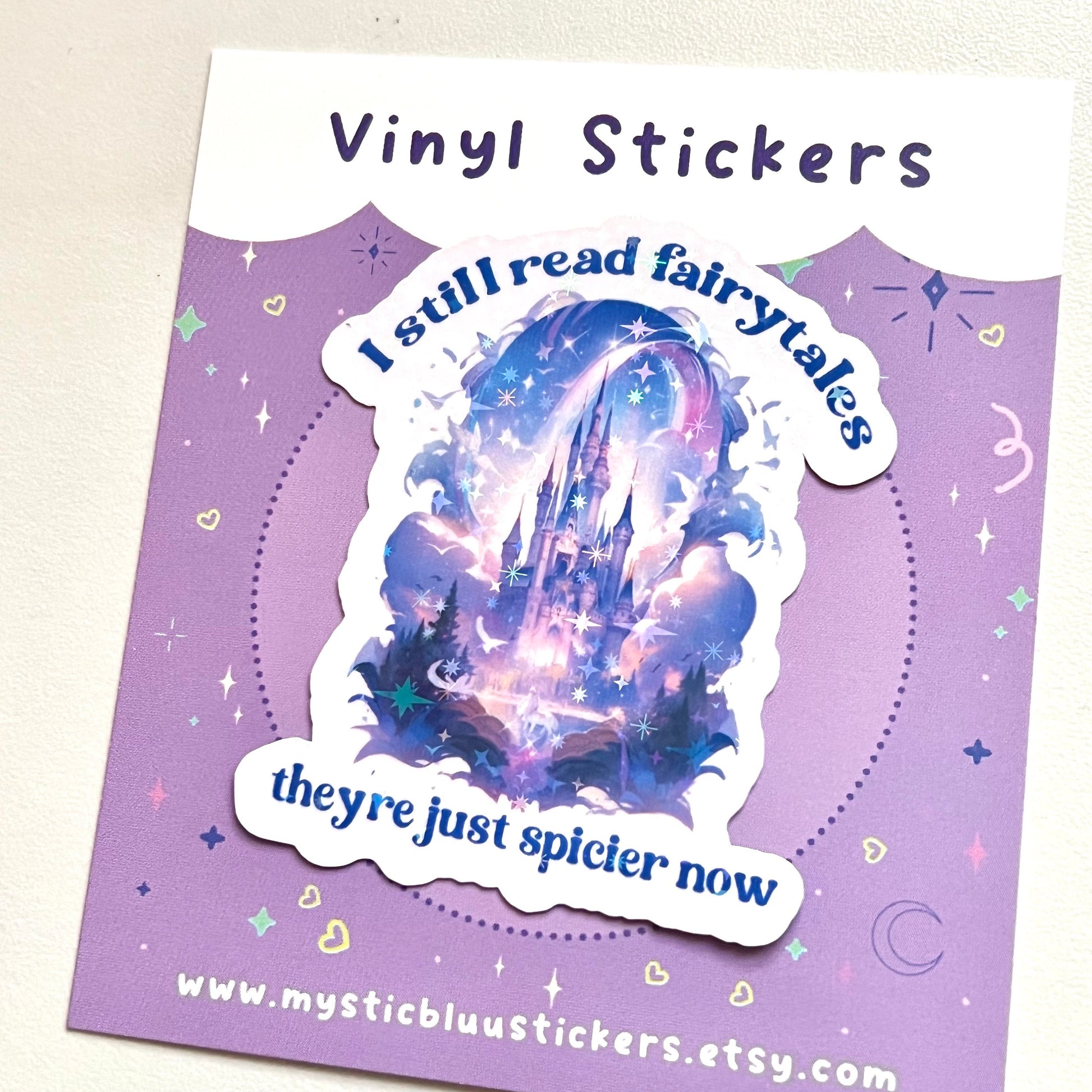 Spicier Fairytales Holographic Sticker: Dark Romance Booktok