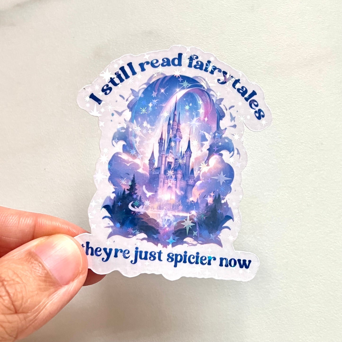 Spicier Fairytales Holographic Sticker: Dark Romance Booktok