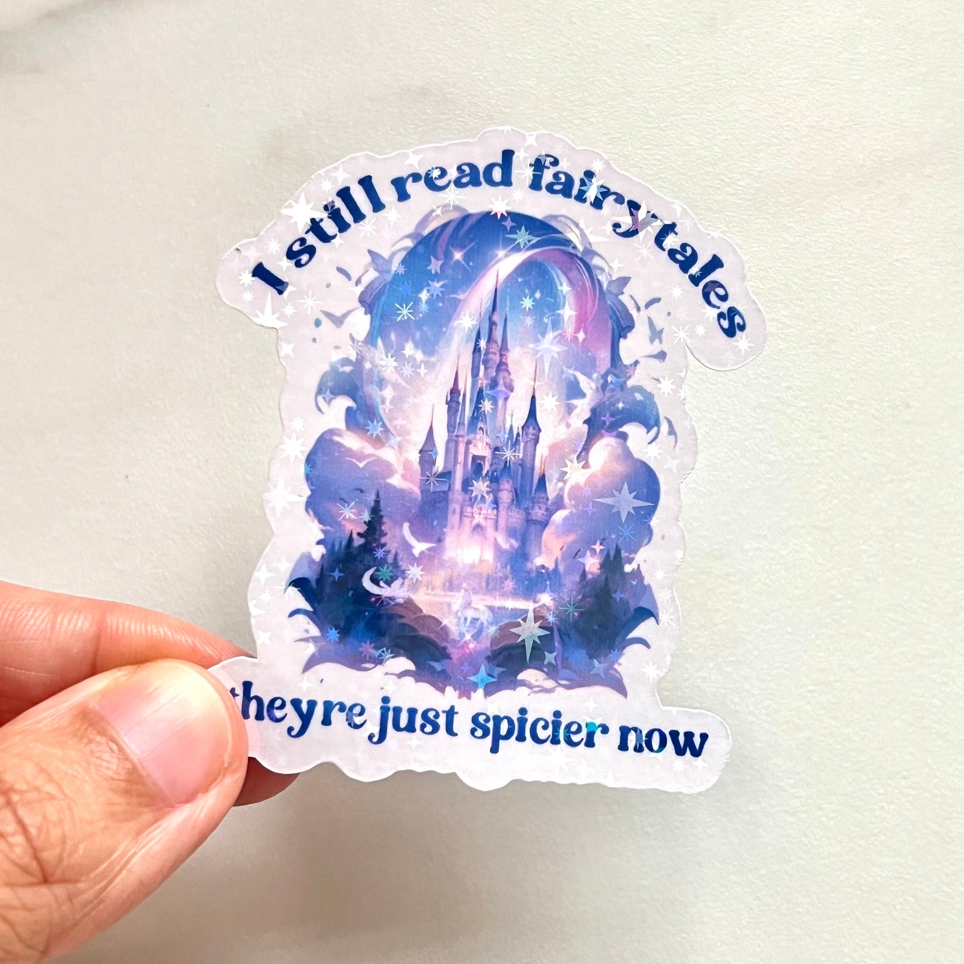 Spicier Fairytales Holographic Sticker: Dark Romance Booktok