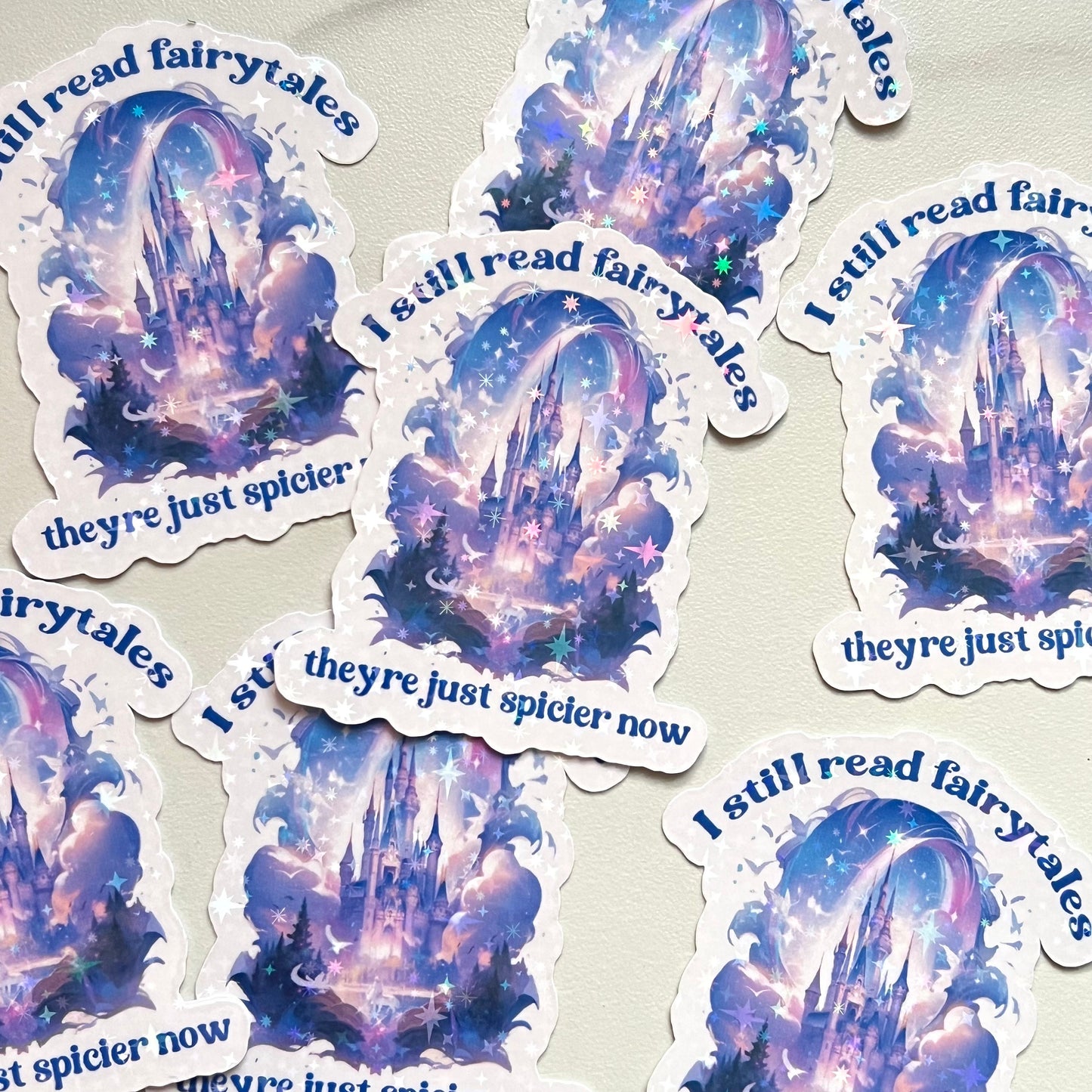 Spicier Fairytales Holographic Sticker: Dark Romance Booktok