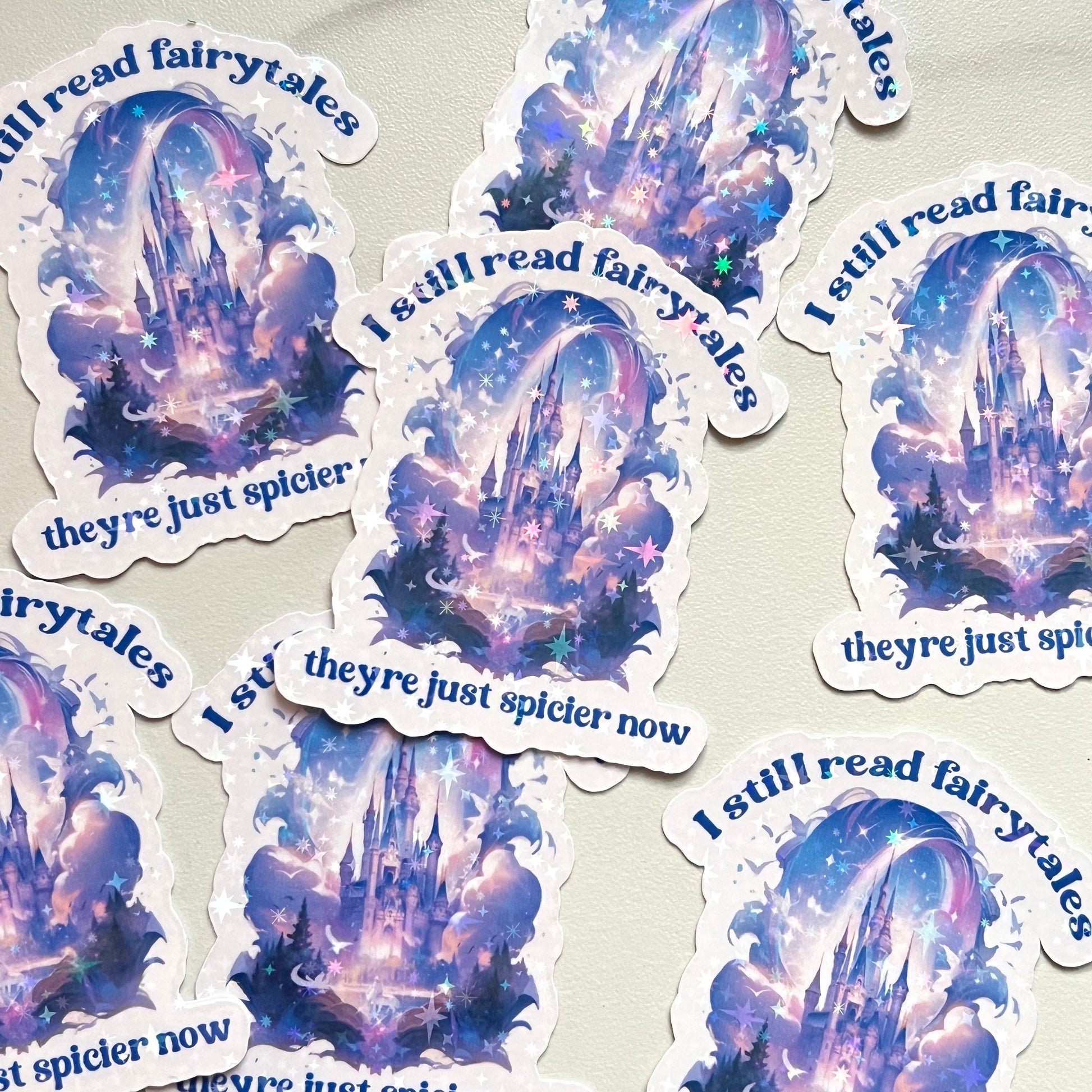 Spicier Fairytales Holographic Sticker: Dark Romance Booktok