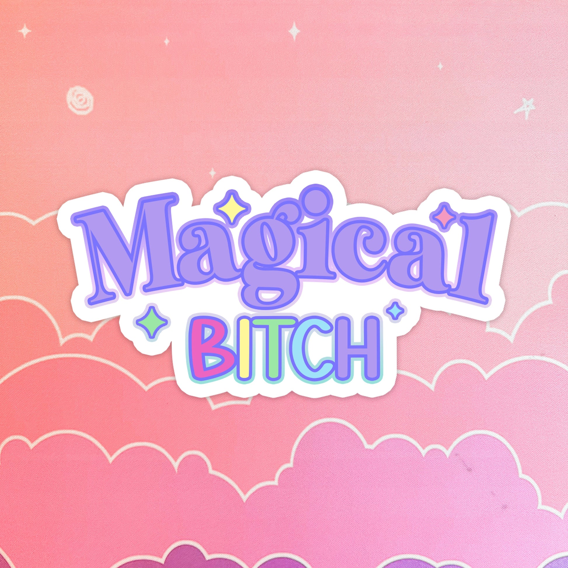 Magical Bitch, Booktok, Kindle sticker, Bookish, Book lover gift, Girly Cute Sticker