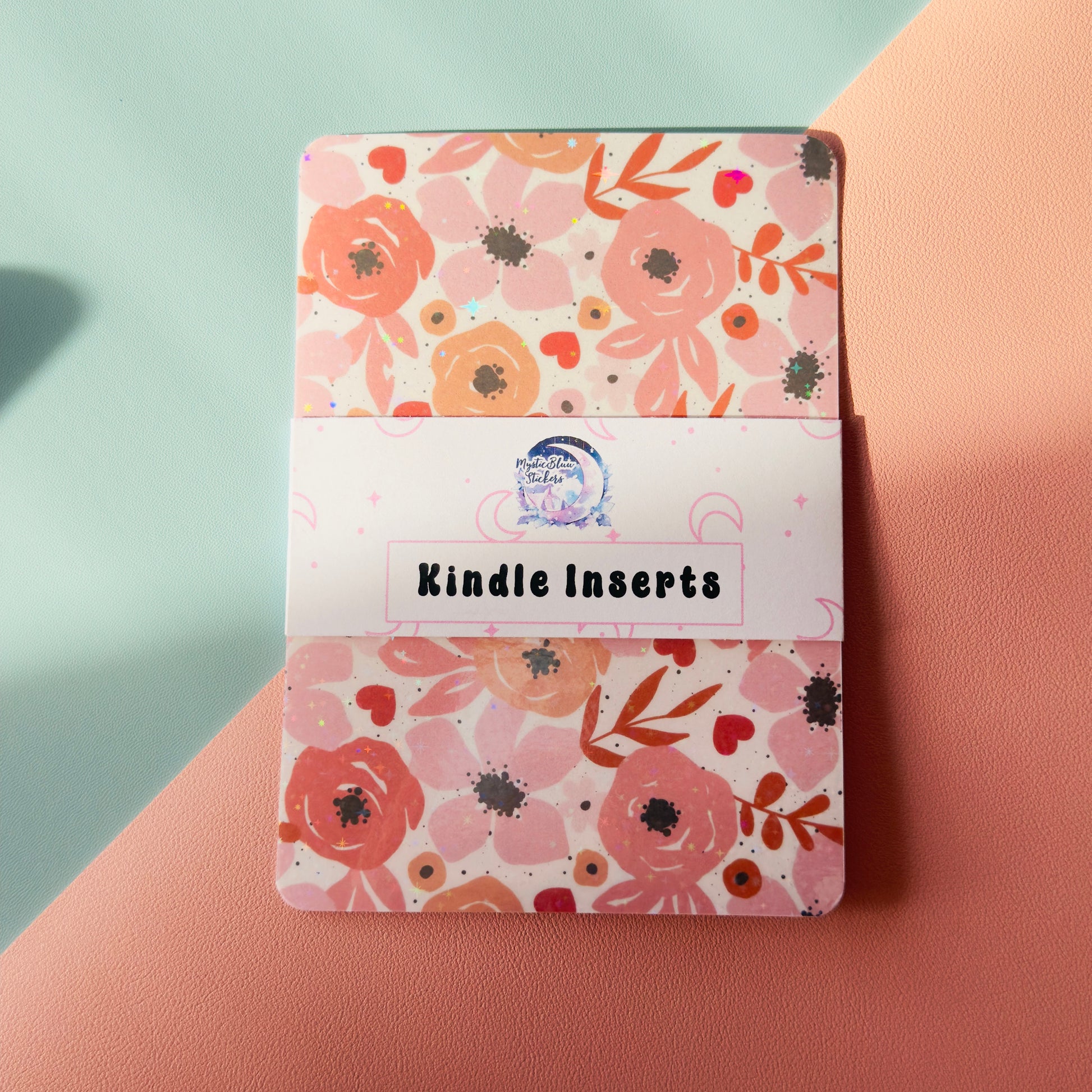 Kindle Paperwhite Insert: Holographic Cardstock, 6.8in E-reader Art
