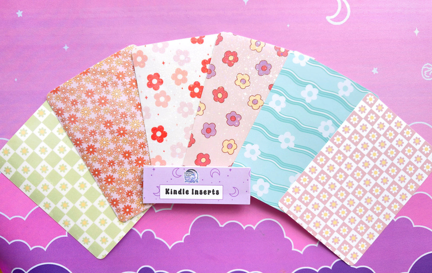 Floral Kindle Paperwhite Insert: Retro Cardstock Sleeve