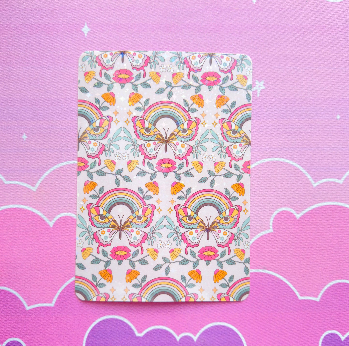 Kindle Paperwhite Insert: Holographic Cardstock, 6.8in E-reader Art