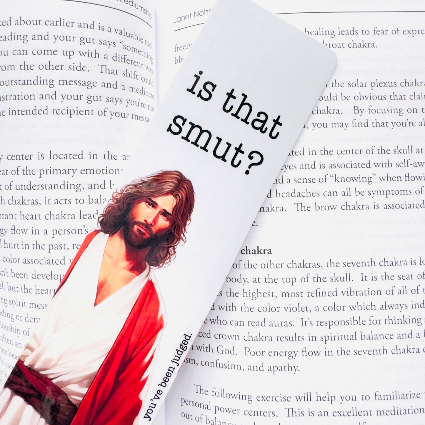Funny Jesus Bookmark: "Is That Smut?" Laminated Page Marker