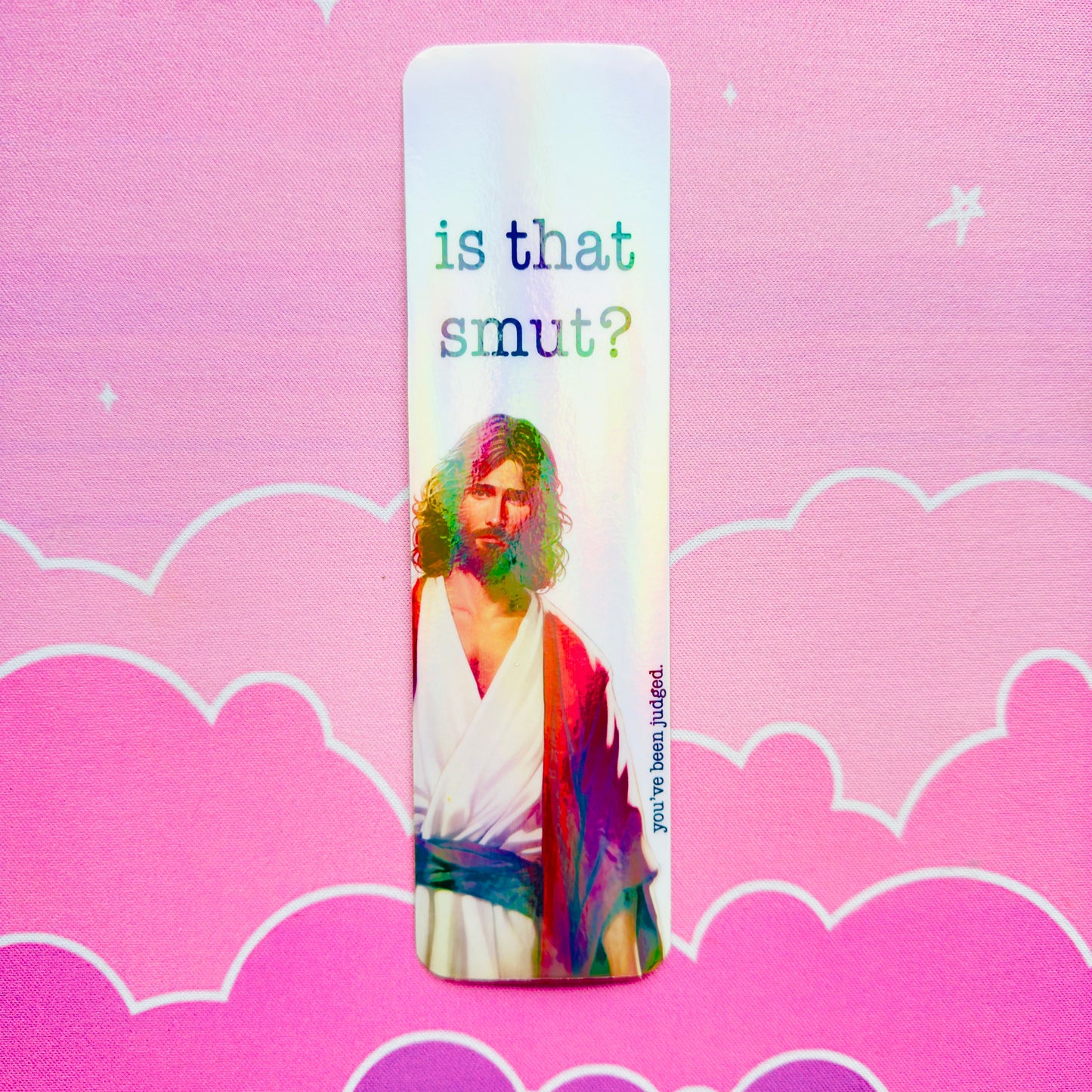 Funny Jesus Bookmark: "Is That Smut?" Book Lover Gift