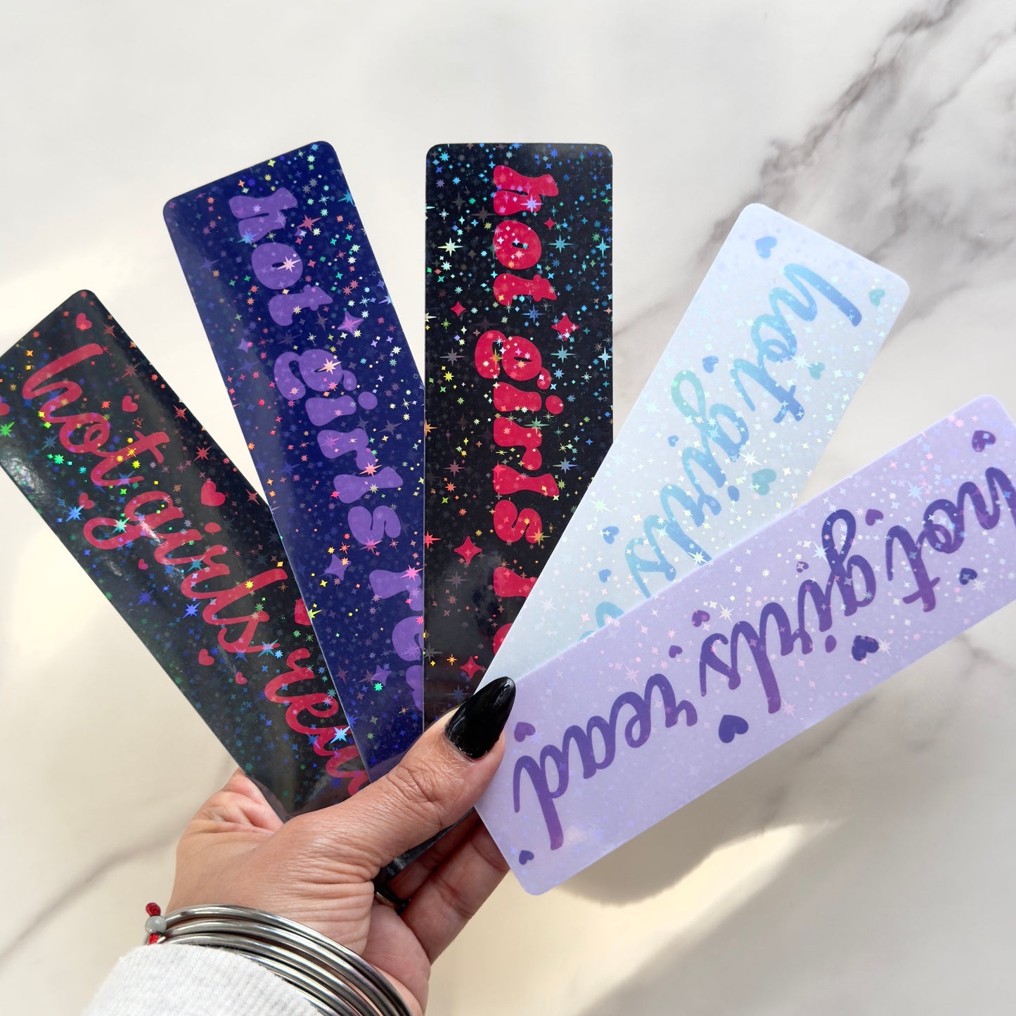 Hot Girls Read Bookmark, Holographic, Smut Bookmark, Bestfriend Gift, Cute Reading Accessories, Page Saver For Women, Bookish Gift
