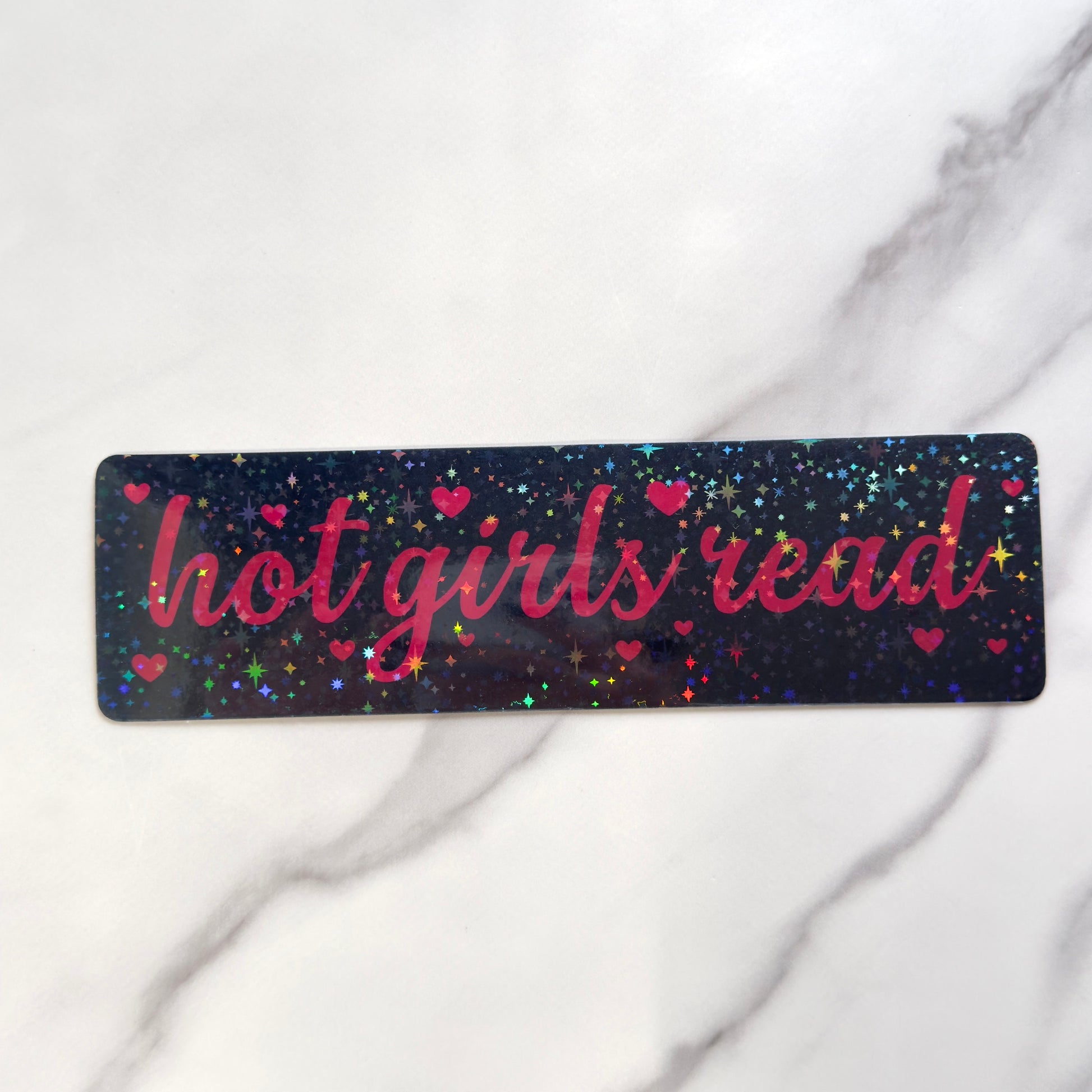 Hot Girls Read Bookmark, Holographic, Smut Bookmark, Bestfriend Gift, Cute Reading Accessories, Page Saver For Women, Bookish Gift
