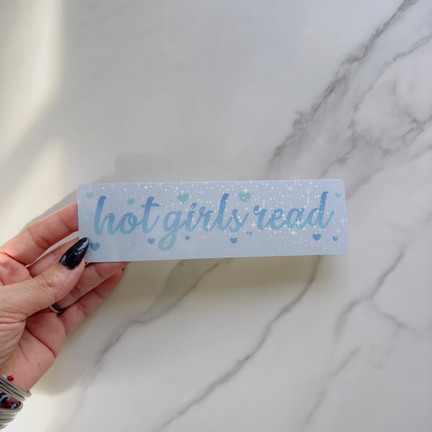 Hot Girls Read Bookmark, Holographic, Smut Bookmark, Bestfriend Gift, Cute Reading Accessories, Page Saver For Women, Bookish Gift