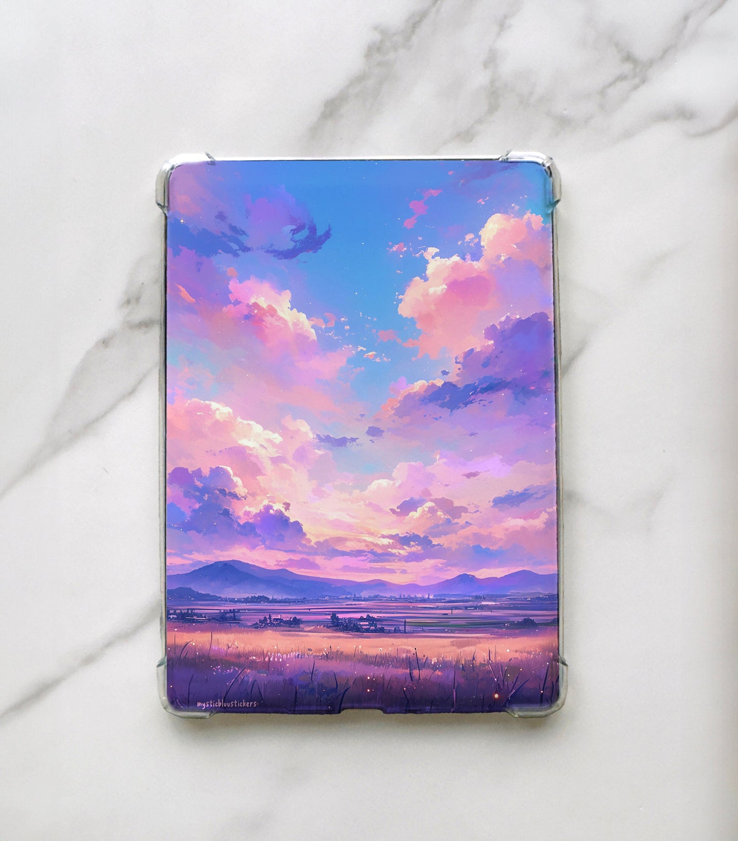 Skies Clouds Kindle Insert: Holographic Cardstock Sleeve