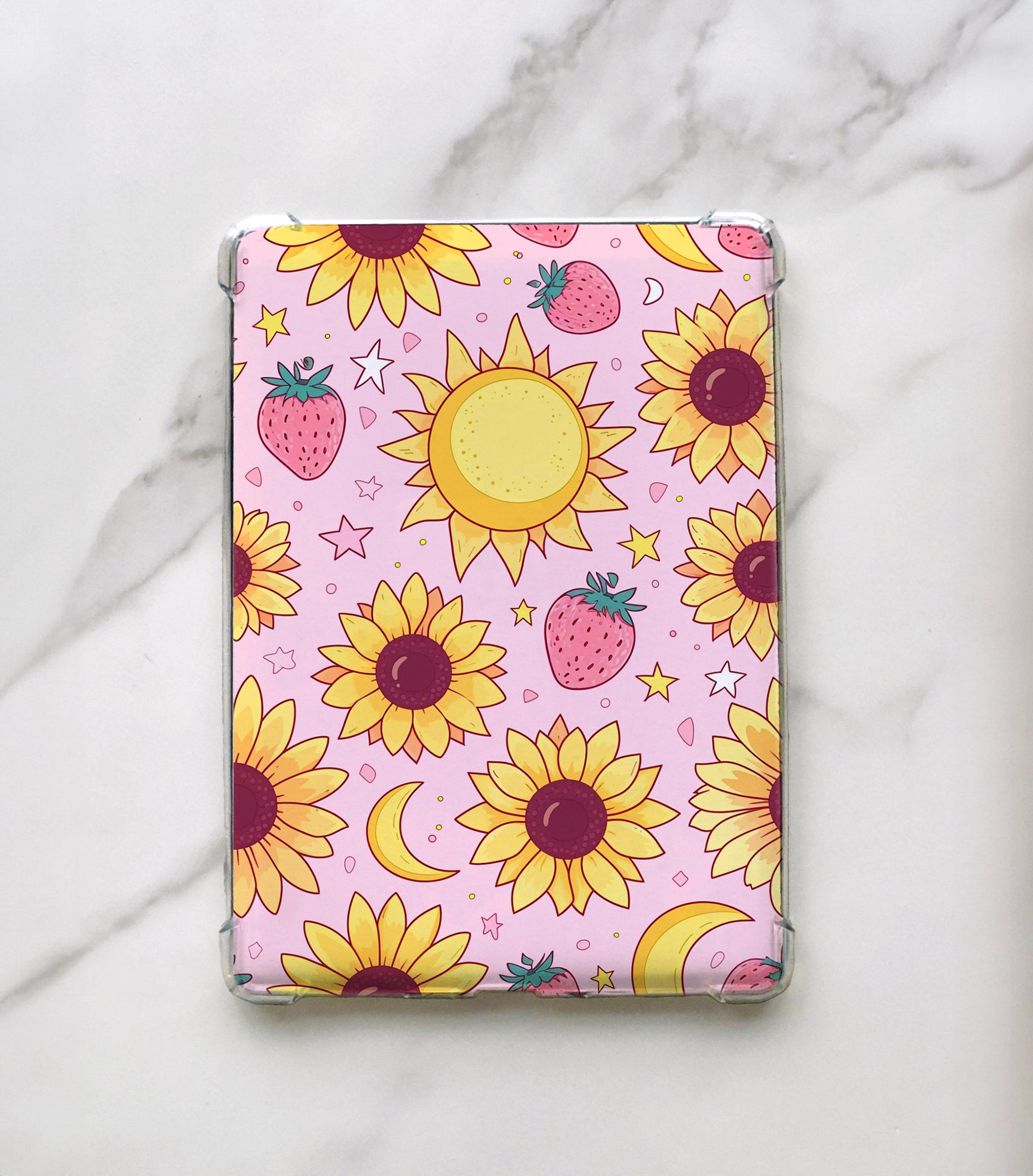 Sunflower Kindle Insert: Holographic Cardstock E-reader Sleeve