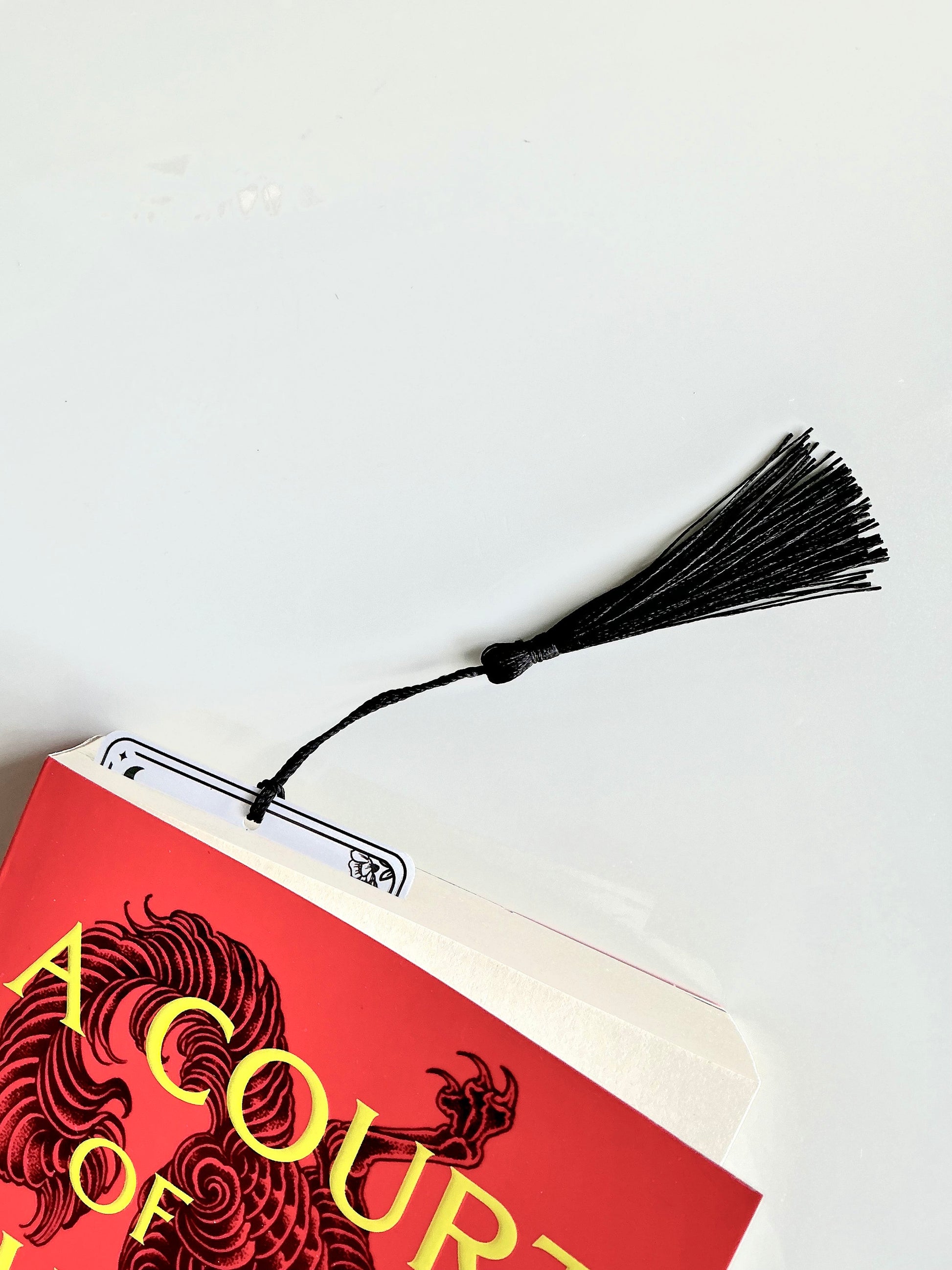 Tarot Card Zodiac Bookmark: Laminated with Tassel