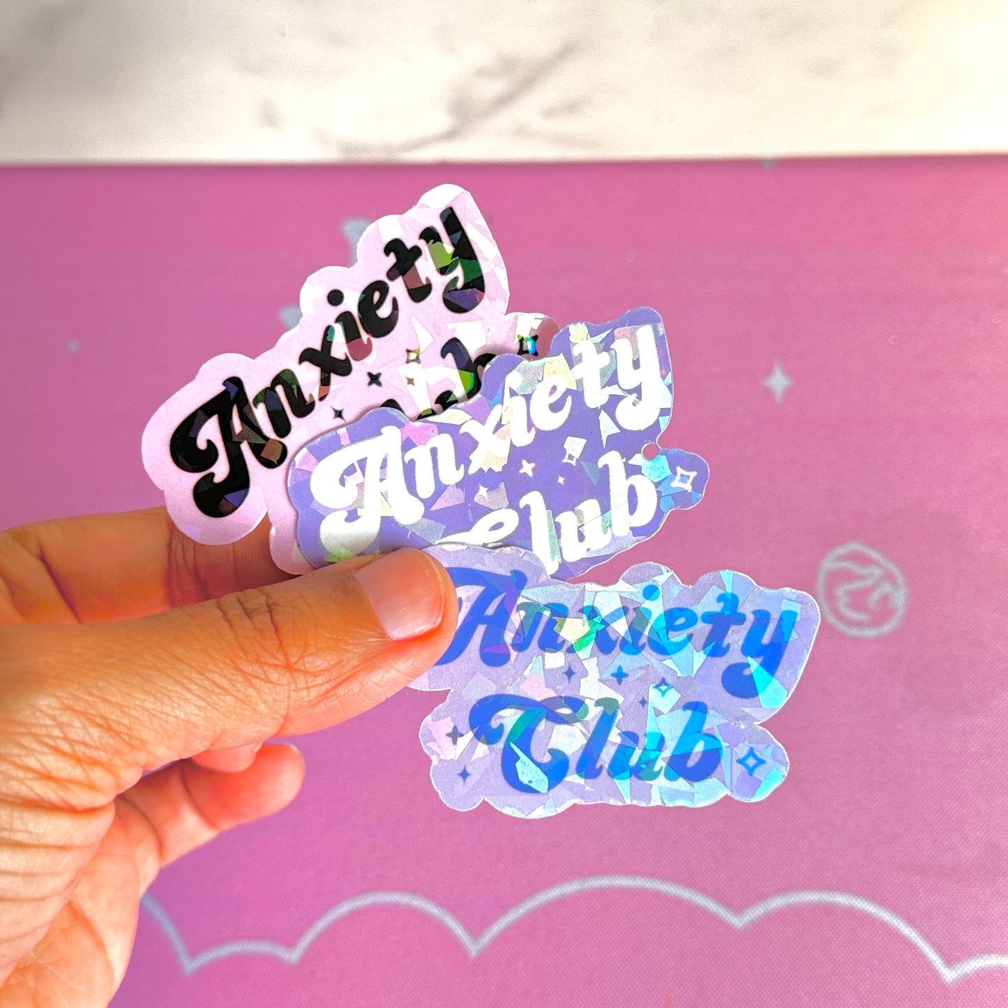 Anxiety Club Sticker: Mental Health Quote, Laptop Decal