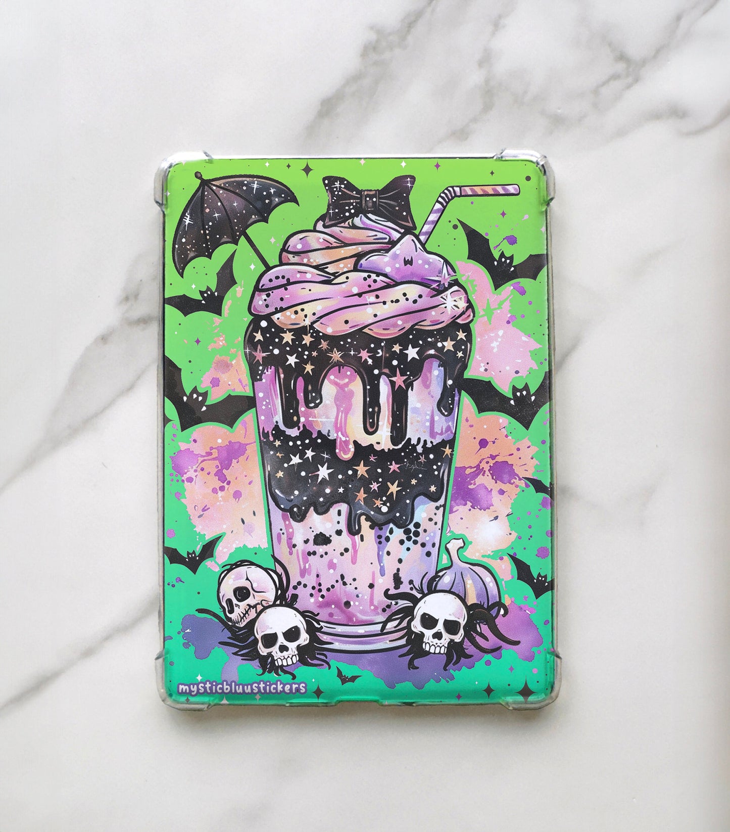 Spooky Gothic Kindle Insert: Holographic Cardstock, Reading Accessories