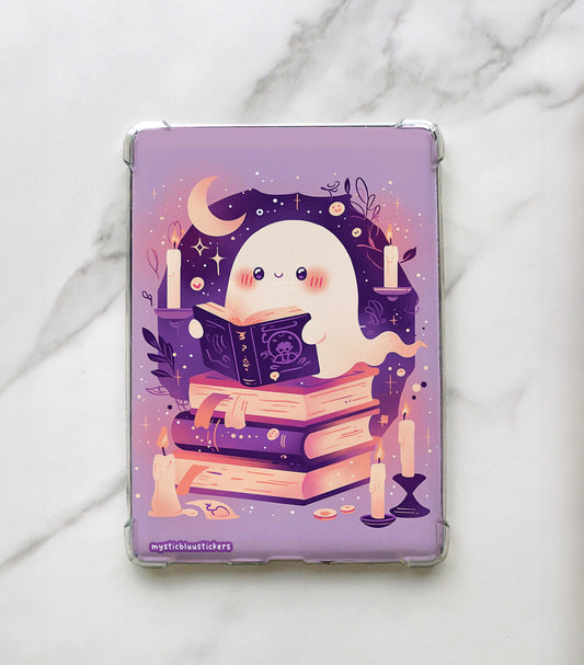 Ghost Reading Kindle Insert: Holographic Paperwhite Sleeve