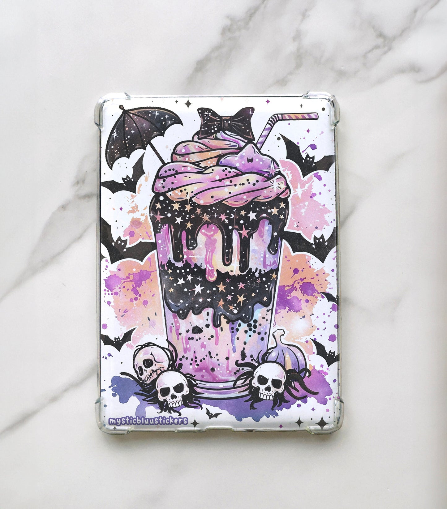 Spooky Gothic Kindle Insert: Holographic Cardstock, Reading Accessories