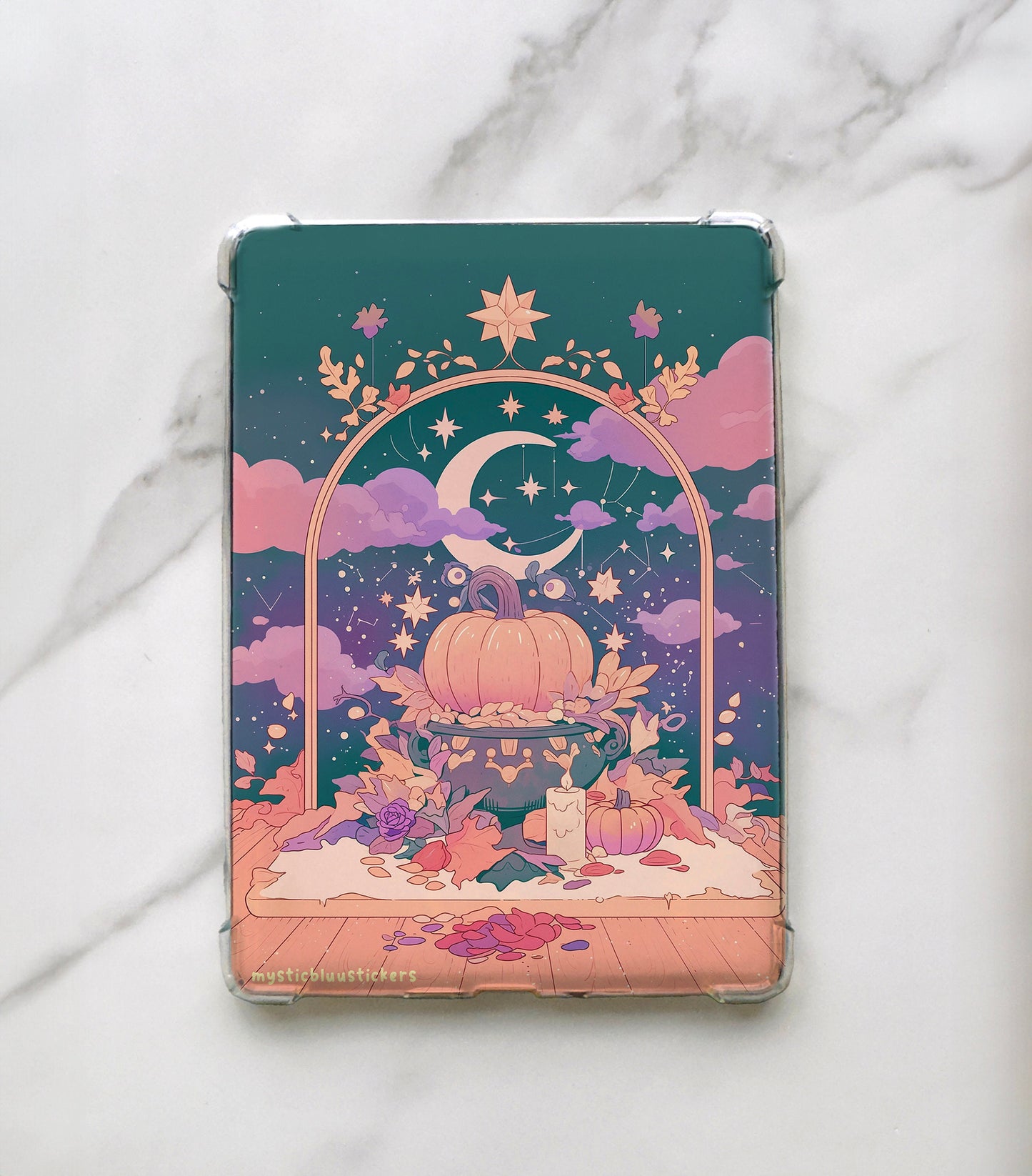 Kindle Insert For Clear Case, Mystic Fall Aesthetic, Halloween Sleeve, Paperwhite Cardstock Insert, Reading Accessories, bestfriend gifts