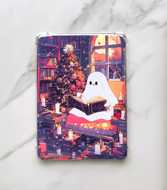 Ghost Reading Kindle Insert: Holographic Cardstock, Paperwhite Accessory