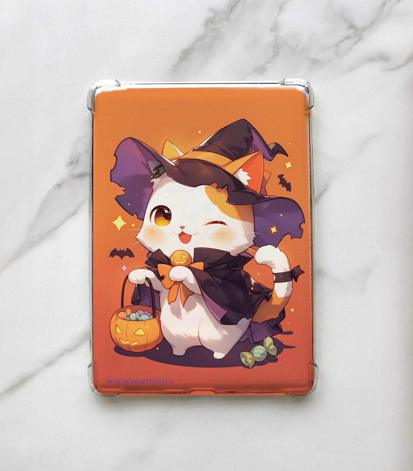 Halloween Cat Kindle Insert: Trick or Treat Paperwhite Sleeve
