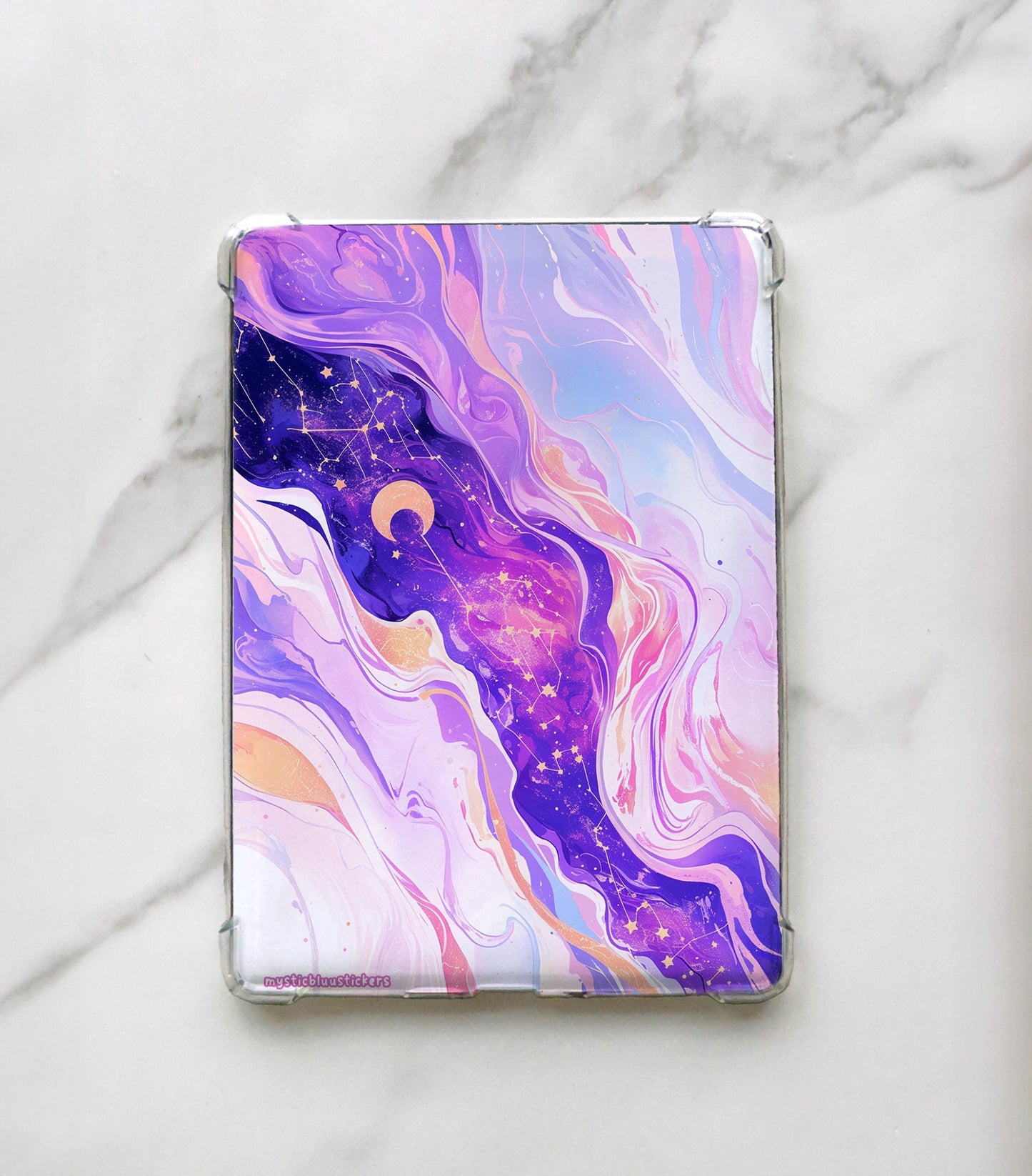 Mystic Galaxy Kindle Insert: Holographic Cardstock Sleeve