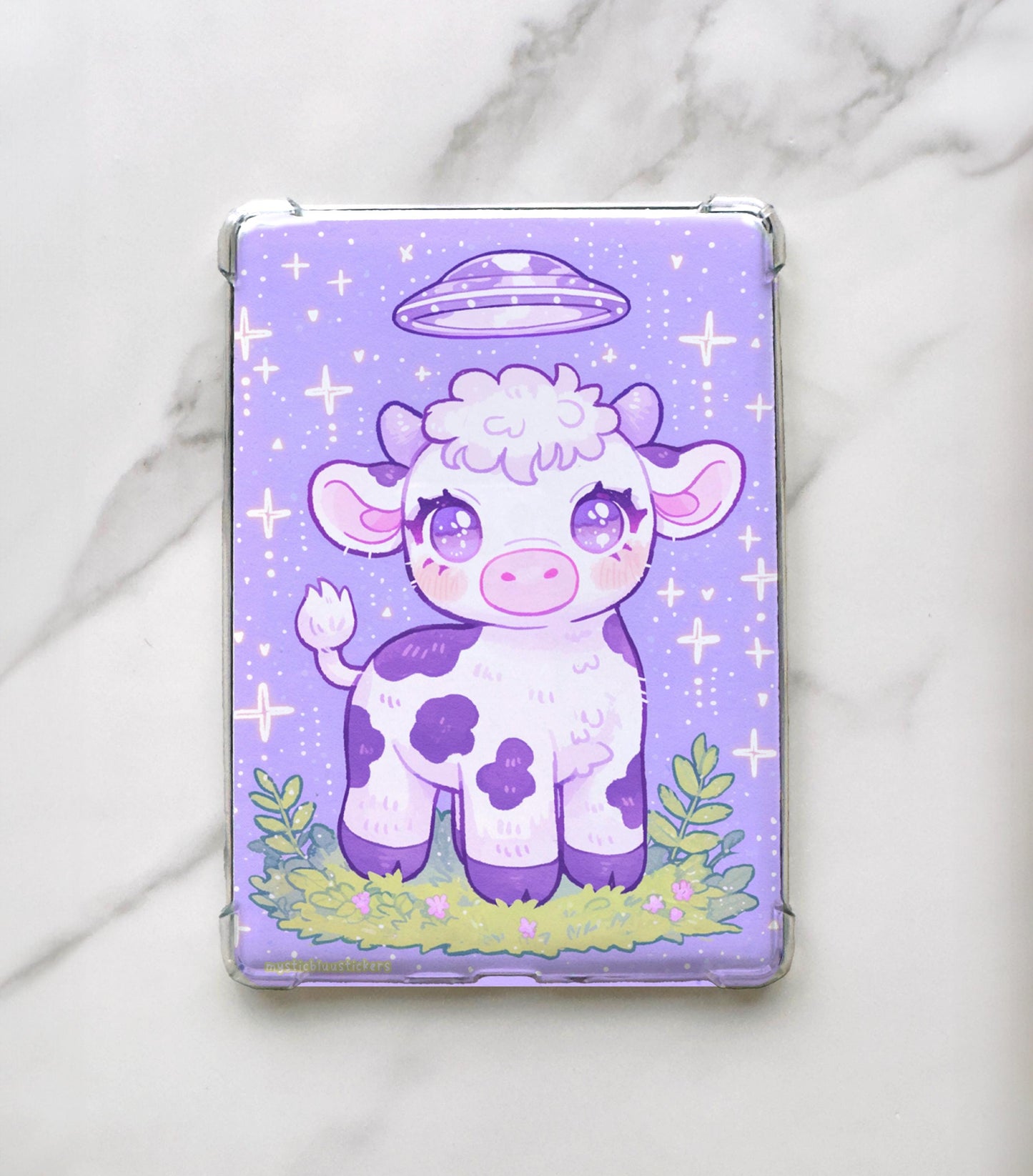 UFO Alien Cow Kindle Insert: Holographic Paperwhite Sleeve