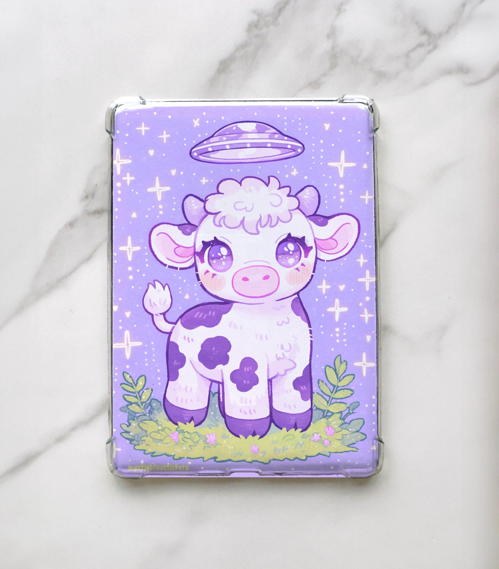UFO Alien Cow Kindle Insert: Holographic Paperwhite Sleeve