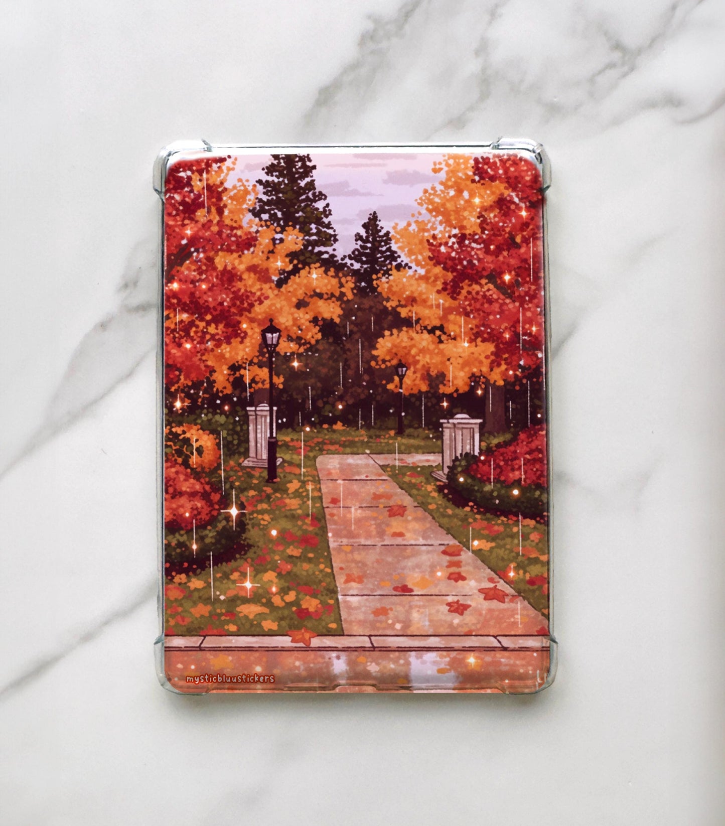 Autumn Park Kindle Insert: Holographic Cardstock Sleeve